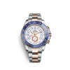 Rolex Yacht-Master II Two Tone Steel Rose Gold White Dial Watch 116681-0002