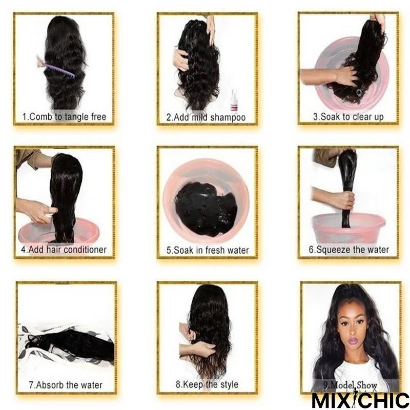 African Small Curly Wig Women's Long Curly Hair