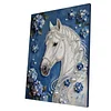 DIY Pearl Painting Horse for Home Wall Decor with Frame(30x40cm)