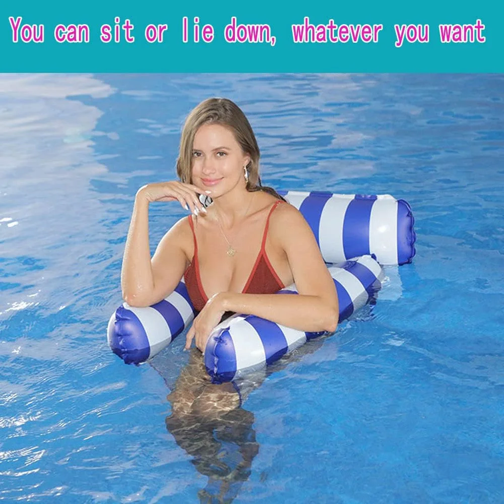 🎁Spring Cleaning Big Sale-30% OFF🏊Water Lounger Pool Chair Lounge Inflatable Pool Floating