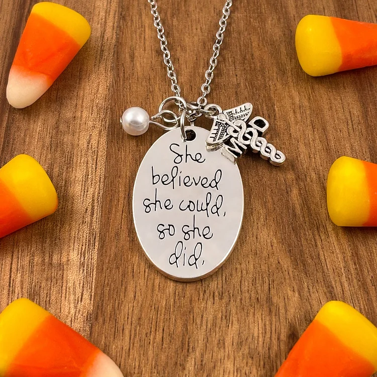 MD She Believed She Could Necklace