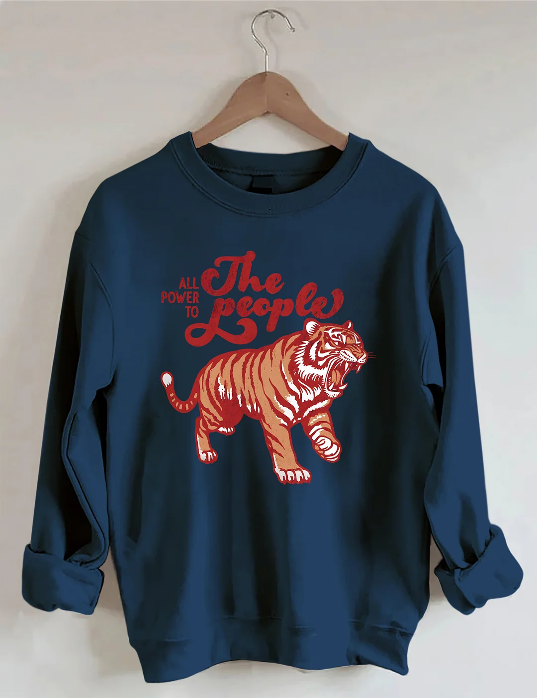 All Power To The People Tiger Sweatshirt
