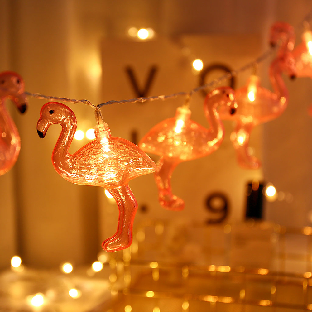

1.5m 10 LED Pink Bird String Lights Battery Operated Creative Fairy Lamp, 501 Original