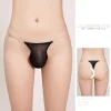 Men's Low Rise Sexy Ultra-Thin Transparent Adjustable Thong