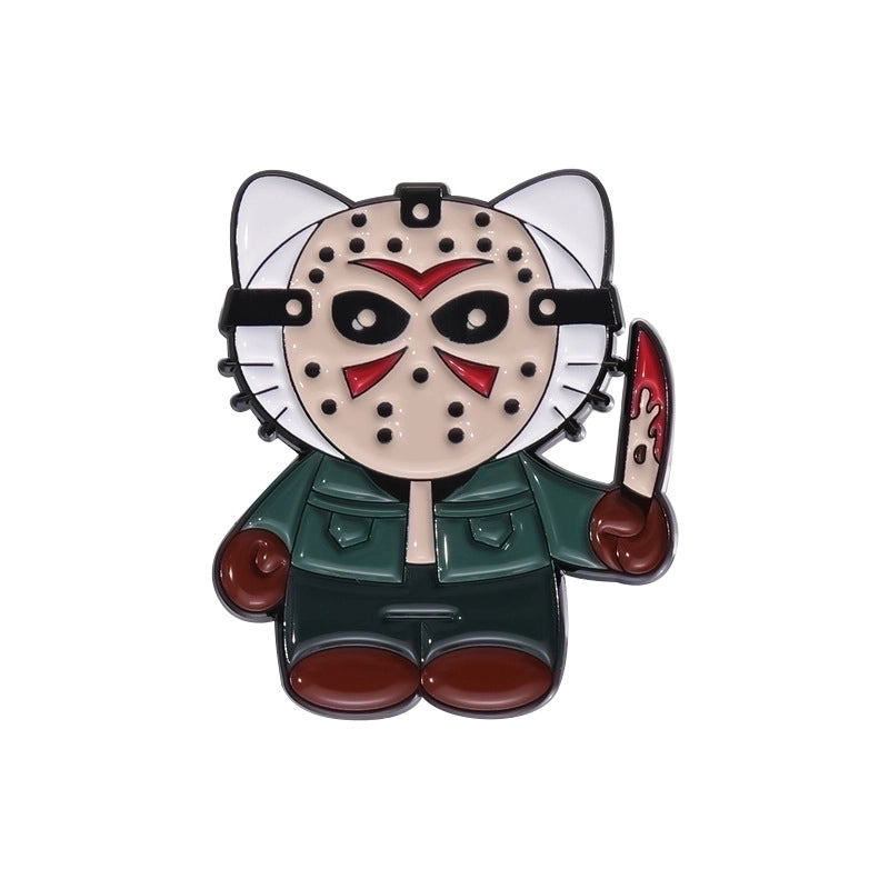 Cartoon Style Cowboy Style Animal Cartoon Character Skull Alloy Stamping Stoving Varnish Plating Women’s Brooches