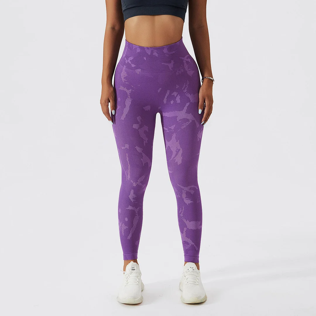 PASUXI Women's Fitness Seamless Yoga Pants High Waist Workout Sport Yoga Pants Plus Size Gym Leggings