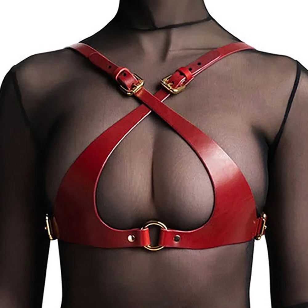 Billionm Fullyoung Sexy Women Faux Leather Lingerie Harness Belt Erotic Suspender Belt Thigh Garter Bondage Rave Gothic Clothing