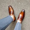 Stylish Mens Dress Shoes Genuine Leather 