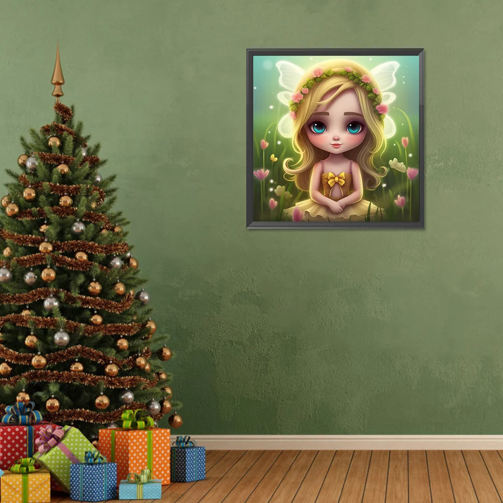 Diamond Painting - Full Round Drill - Elf Girl(Canvas|30*30cm)