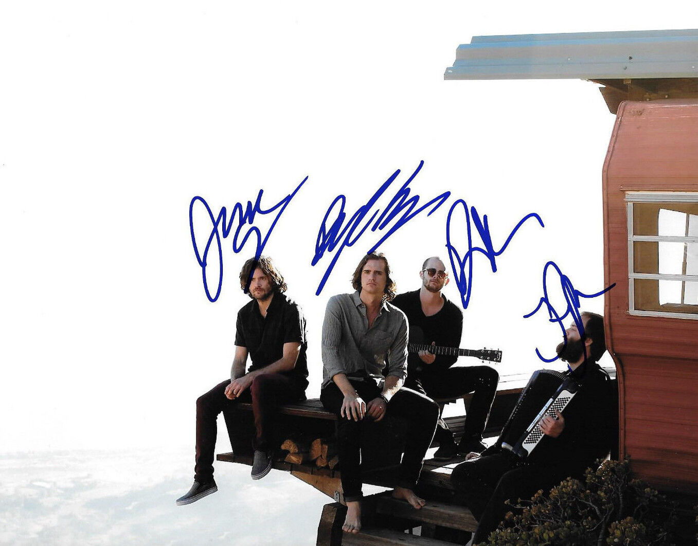 GFA Come With Me Now * KONGOS * Band Signed 8x10 Photo Poster painting K3 COA