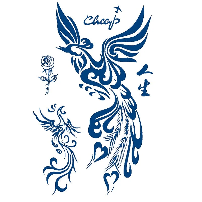 GH101-150 herbal juice tattoo stickers semi-permanent lasting men and women tattoo waterproof sweat plant juice tattoo stickers