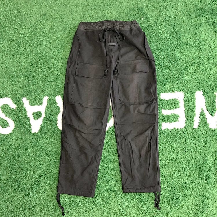 Fog Fear of God Essentials Pant Trousers Washed and Worn Drawstring Overalls