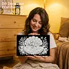 uk.everydayedeals DIY Pearl Painting With Frame - Handmade Self-Adhesive Pearls - Mermaid(20*30cm)