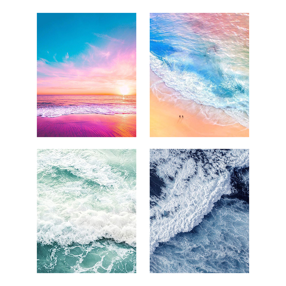 

40*50CM - Paint By Numbers - Beach Scenery, 02, 501 Original
