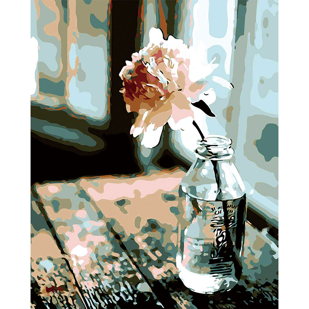 Flowers In Vase 40*50CM(Canvas) Full Square Drill Diamond Painting gbfke