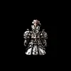 Crimson Templar Statue Desktop Decoration Crafts Collectible