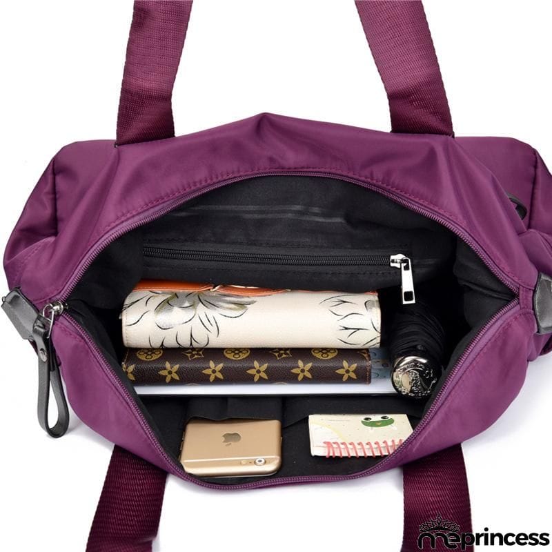 Casual Style Waterproof Multi-Pocket Zipper Crossbody Shoulder Bag