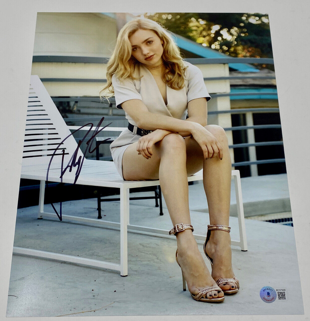 Peyton List Signed Autographed 11x14 Photo Poster painting Tory Cobra Kai Actress Beckett COA