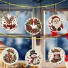 6pcs/set DIY Diamond Special Shape Pearl Art Hanging Wooden Christmas Tree Ornament Kit