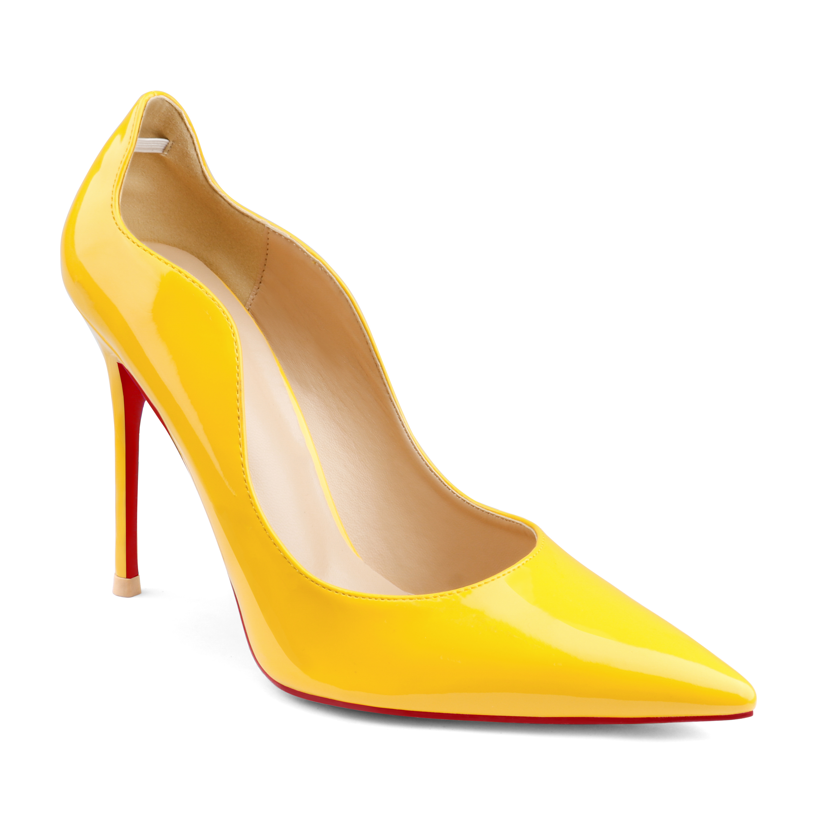 3.94" Women's Party Wedding Classic Pumps Fashion Edge Design Red Bottom High Heels Stilettos-MERUMOTE