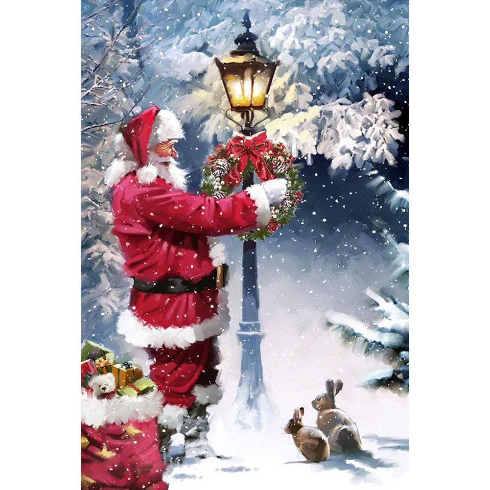 

30*40CM - Santa Claus - Round Drill Diamond Painting, 501 Original
