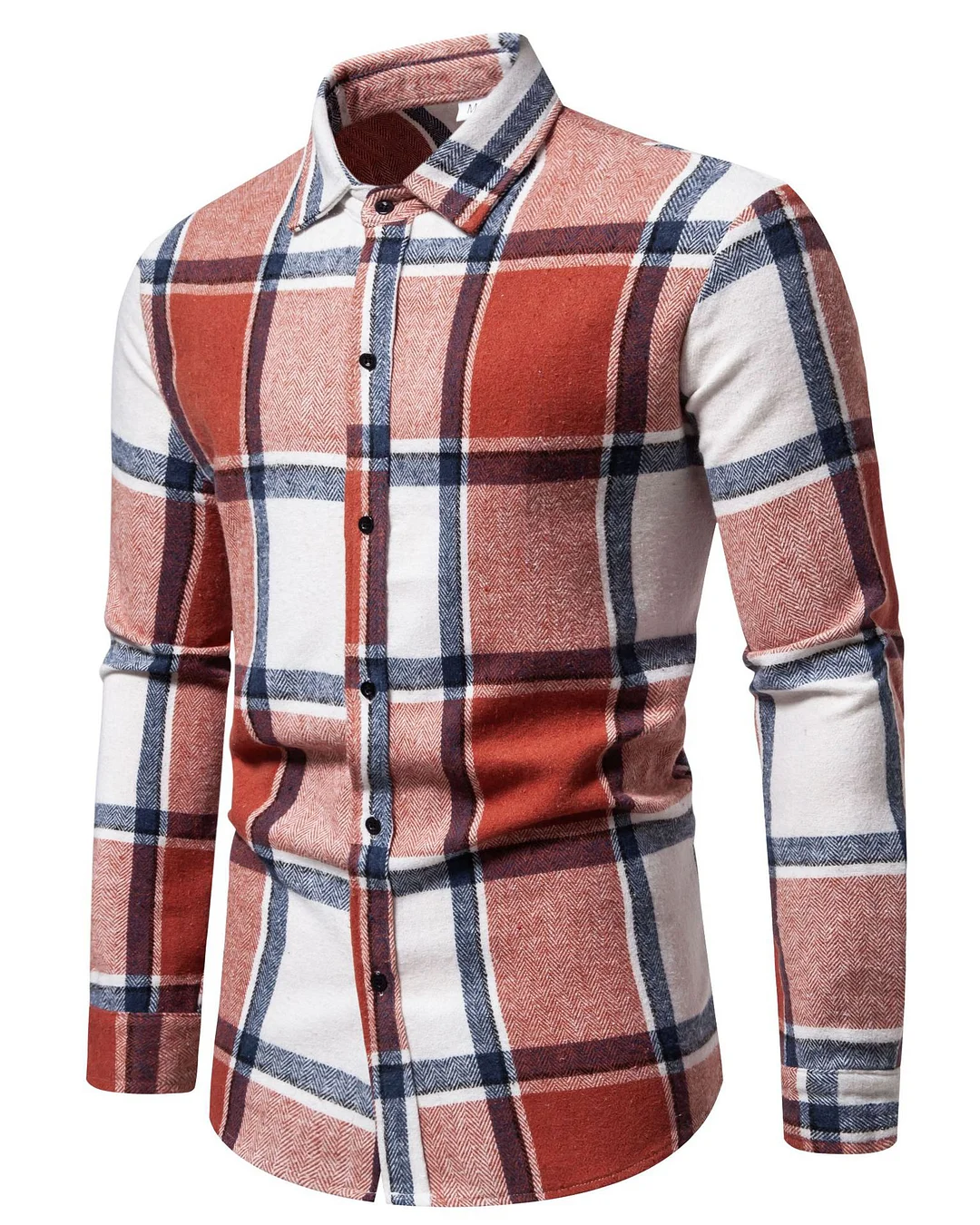 Men's Classic Check Long Sleeve Shirt 0211