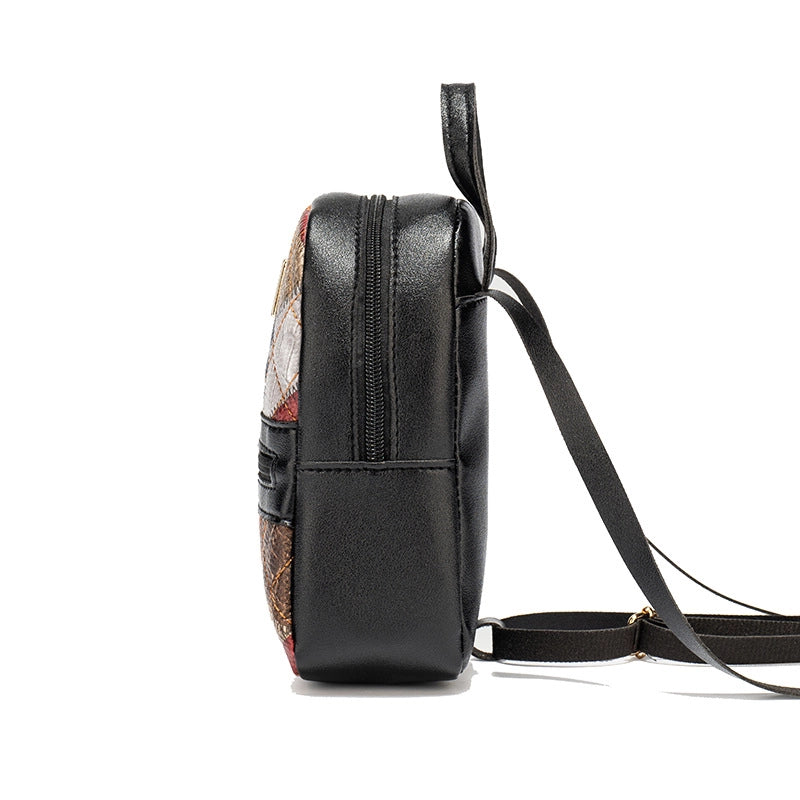 Geometric Color Block School Daily Shopping Women’s Backpack