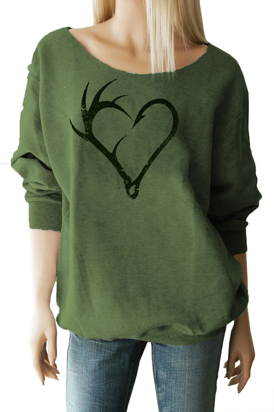 Reindeer Heart Hunting Season Sweatshirt