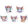 5Pcs Diamond Painting 2D Flat Angel Cat Shake Car Ornaments for Center Console