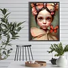 Diamond Painting-DIY Full Round Drill Butterfly Doll