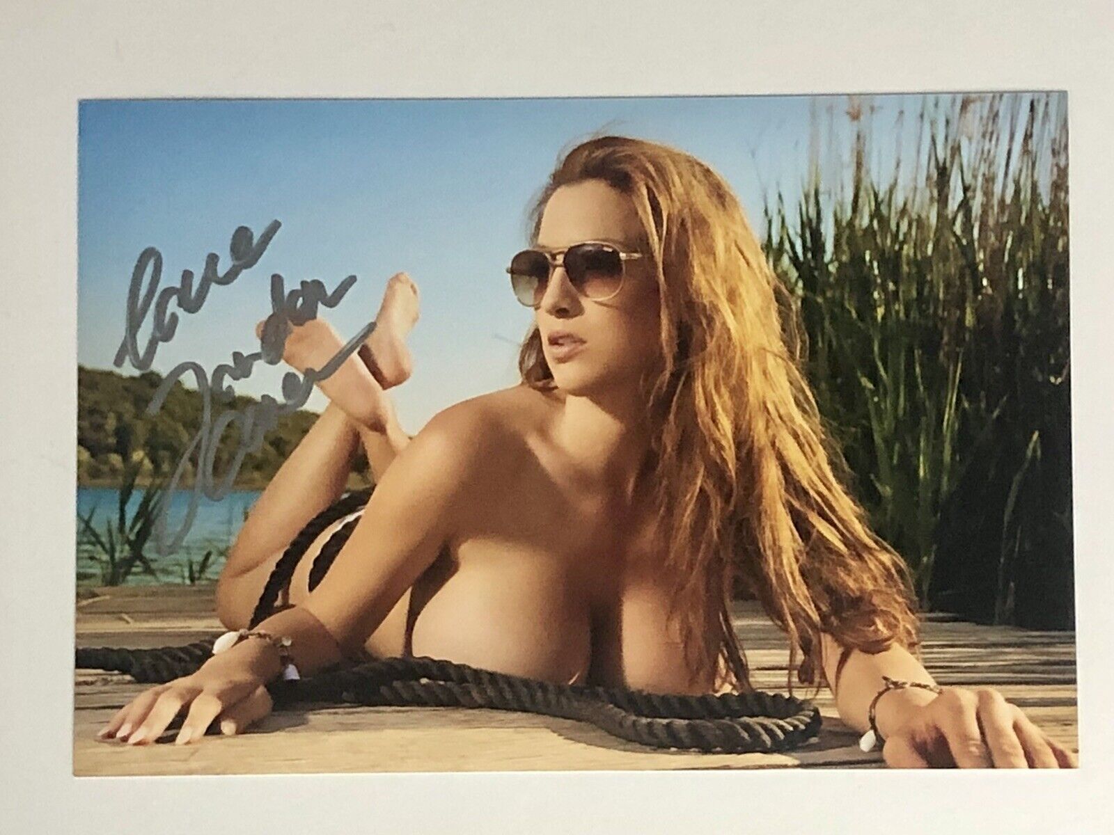 Jordan Carver Autographed Photo Poster painting