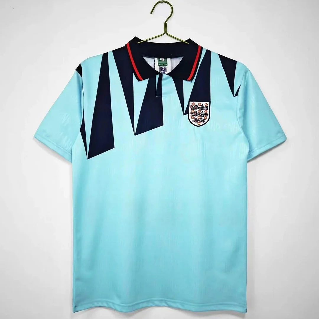 1992 Retro England Third Away Soccer Jersey