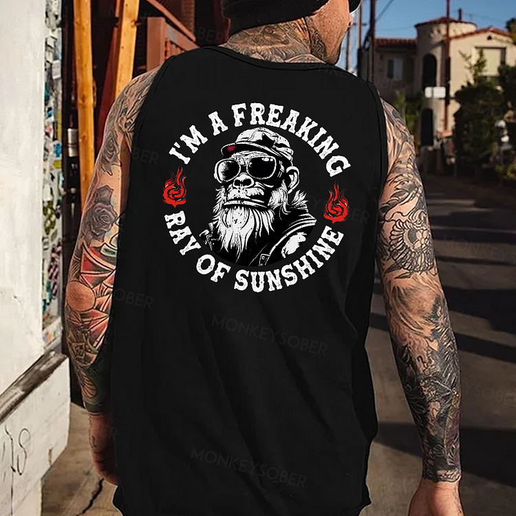 "I'm A Freaking Ray Of Sunshine" Tank Top