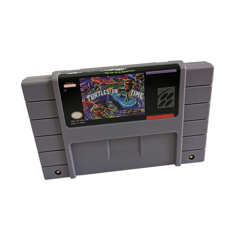 Teenage Mutant Hero Turtles IV: Turtles in Time SNES For Super Nintendo Entertainment System - 16 Bit US Version Game Cartridge