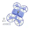 Screw in Ceiling Fan with Light with 3 Adjustable Color Modes Drone Inspired Led Ceiling Fan Light with Extension Rod & Remote Control for Bedroom Living Room Office