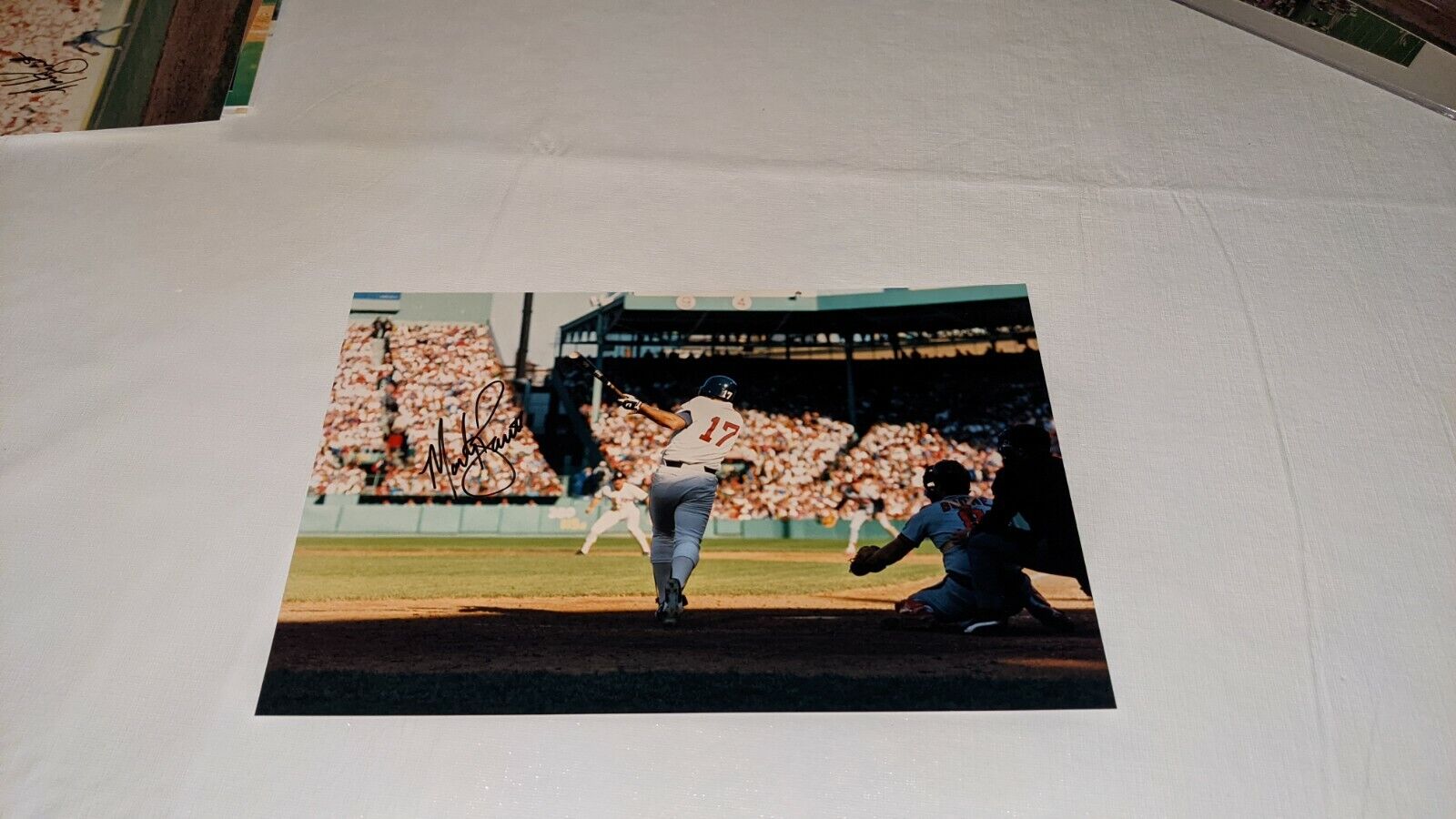 Marty Barrett Boston Red Sox Signed 8x12 Personal Photo Poster painting W/Our COA READ C