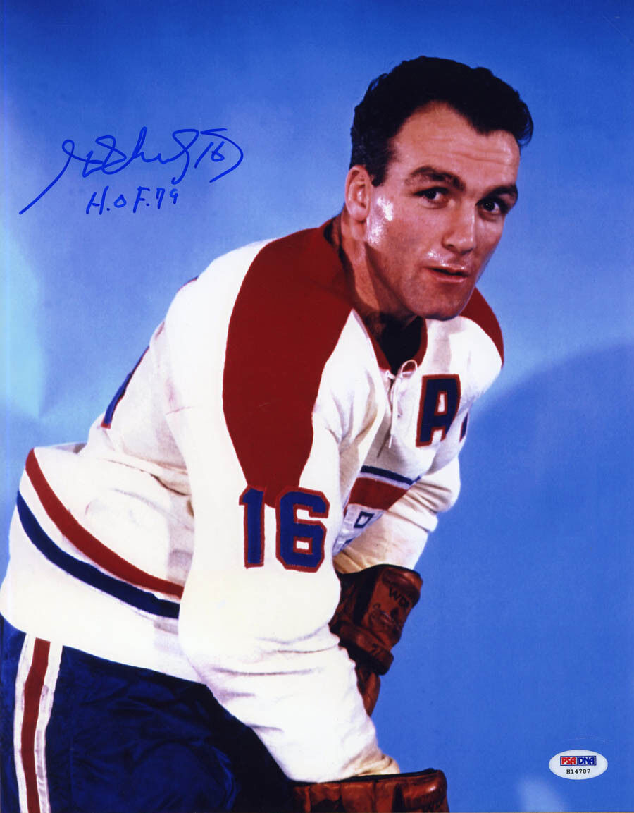 Henri Richard SIGNED 11x14 Photo Poster painting + HOF 79 Montreal Canadiens PSA/DNA AUTOGRAPHED