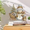 Diamond Painting Acrylic Winter Snowman Desktop Art Kits for Home Office