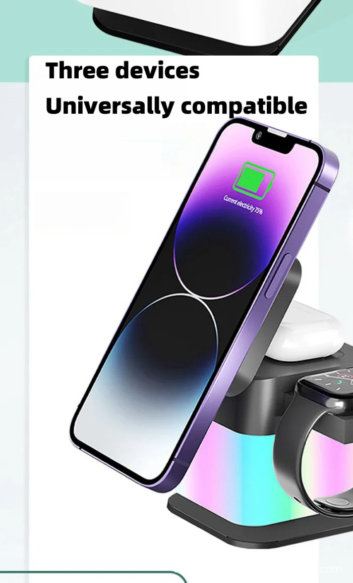 Rotating And Folding 4 in 1 Wireless Charger