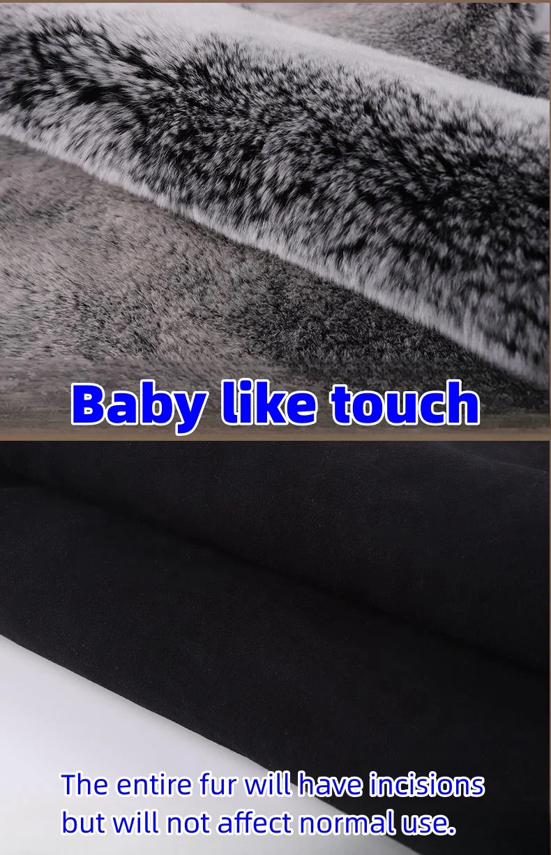 Fur armrest pads for high-end cars