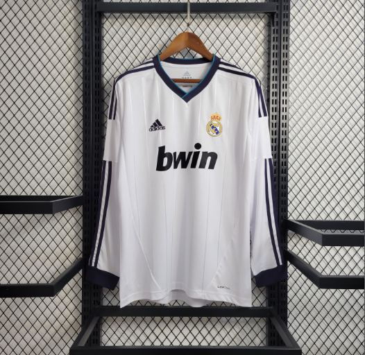 Retro 2012/2013 Real Madrid Home Long Sleeve Football Shirt Thai Quality