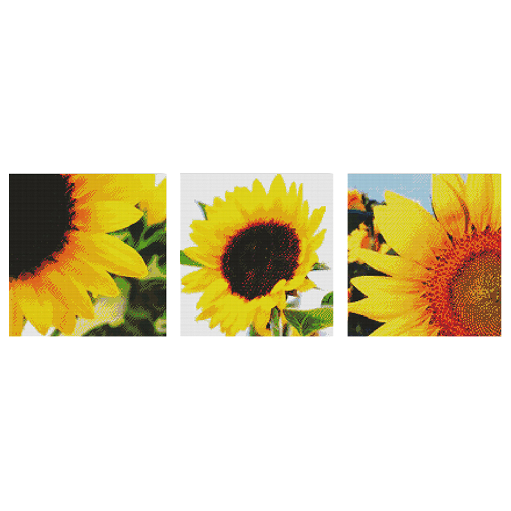 

Sunflower - 14CT Stamped Cross Stitch - 99*33CM (Big Size), 501 Original