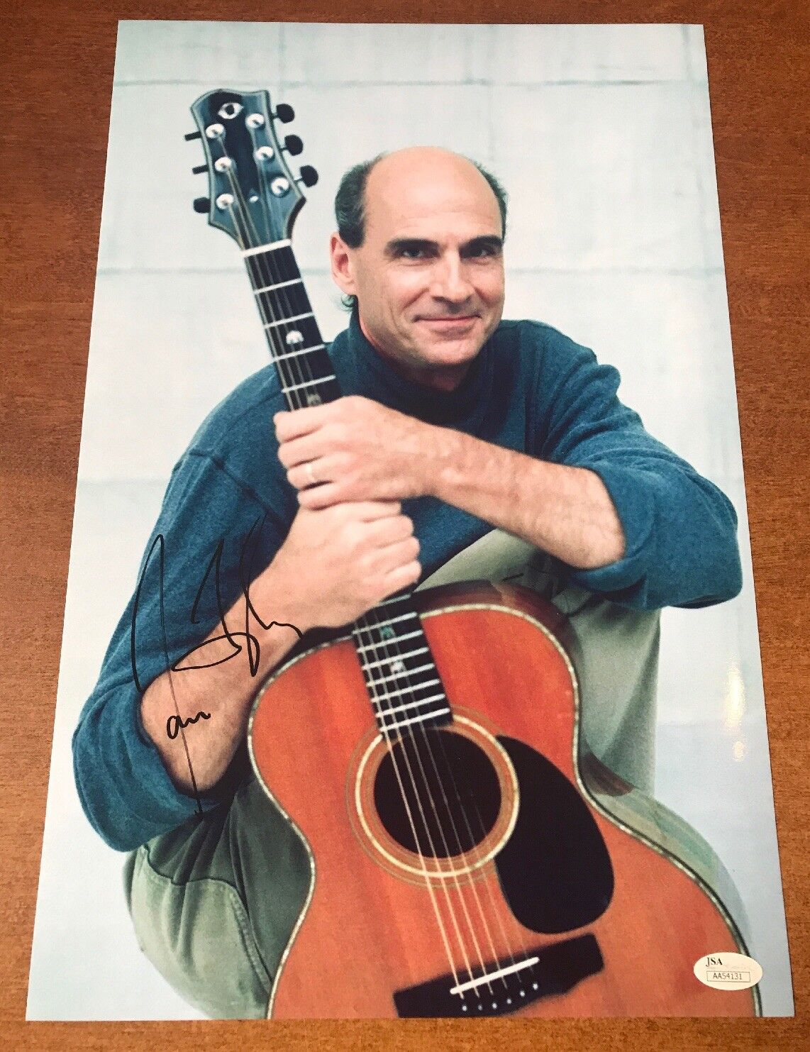 JAMES TAYLOR SIGNED Photo Poster painting 11x17 JSA COA LEGEND