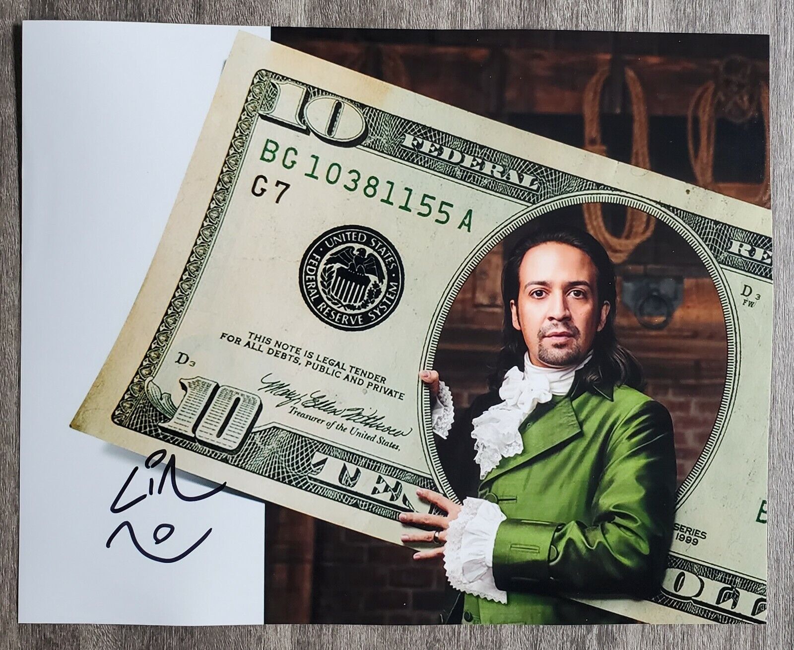 Lin-Manuel Miranda Signed Hamilton 8x10 Photo Poster painting Mary Poppins Broadway Actor RAD