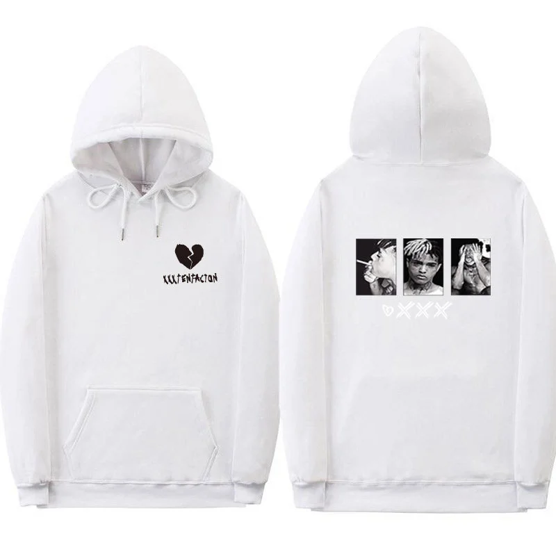 Street style cuff sports hoodie