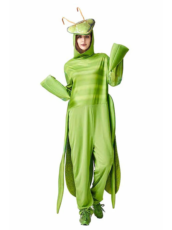 Animal Costume Mantis Jumpsuit Halloween Costume-elleschic