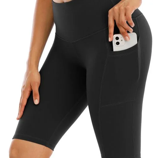 SVOKOR Sport Shorts Women High Waist Fitness Short Pants With Pockets Gym Running Yoga Leggings For Femal Panties