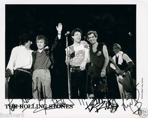 ROLLING STONES Signed Photo Poster paintinggraph - Rock & Pop Band - preprint