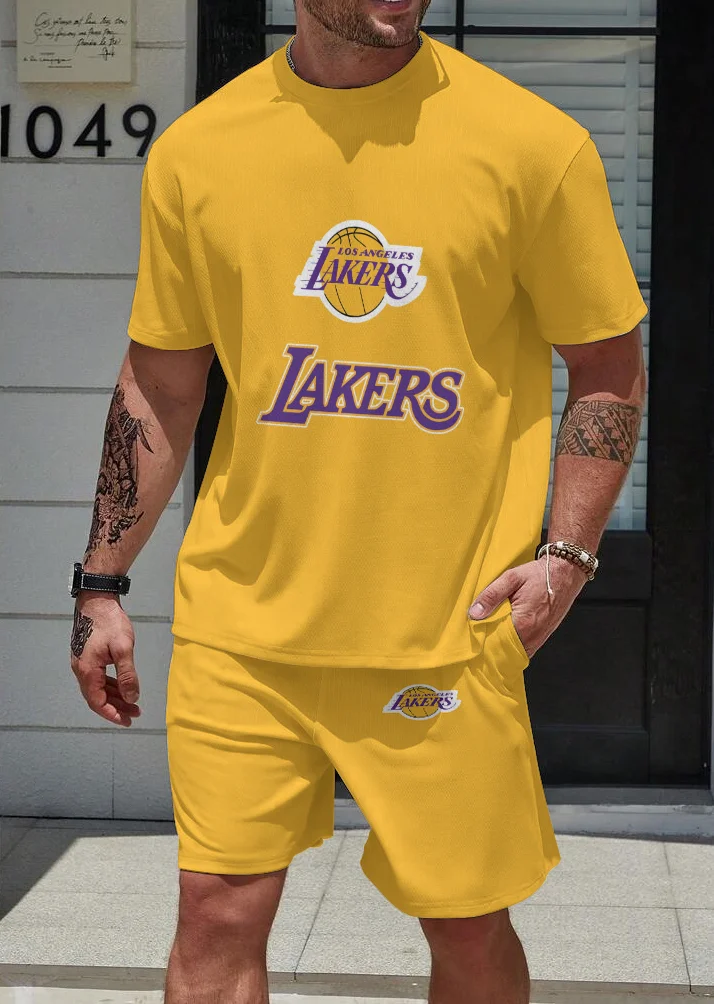 Los Angeles Lakers  Limited Edition Top And Shorts Two-Piece Suits