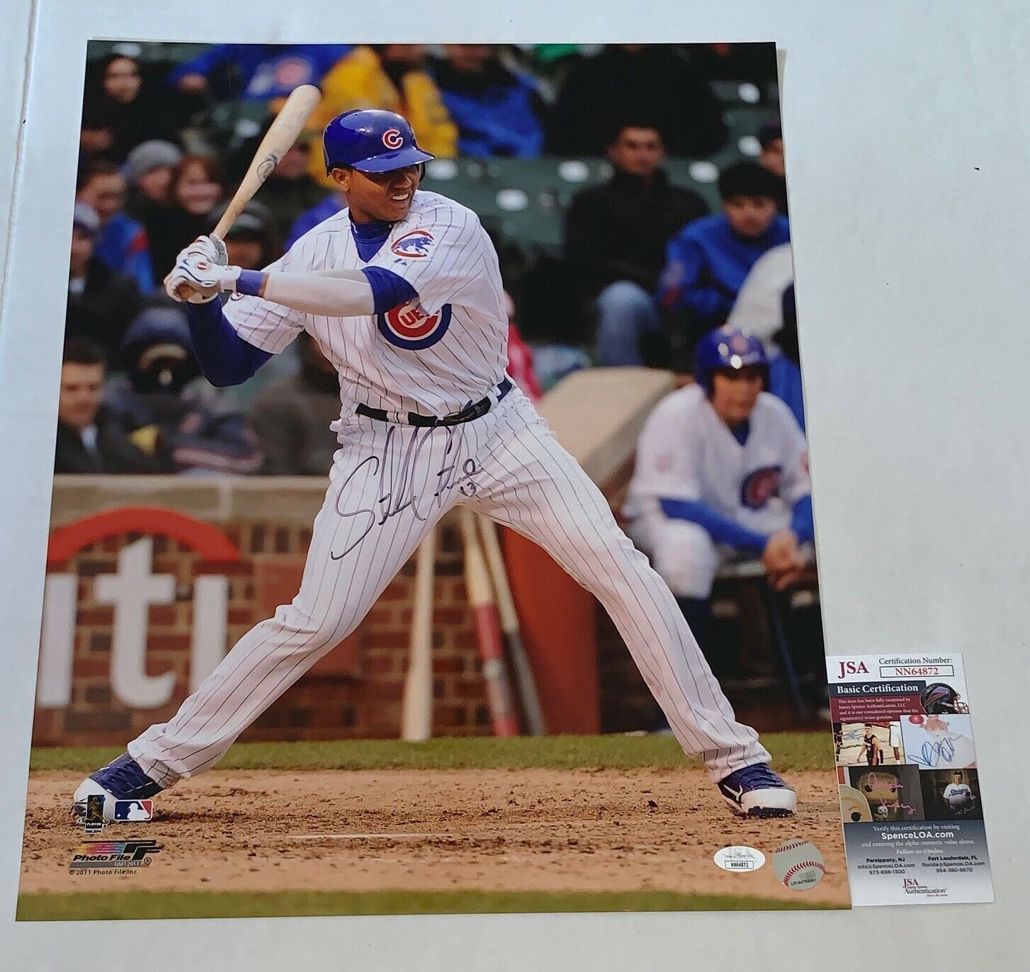 Starlin Castro signed Chicago Cubs 16x20 Photo Poster painting autographed JSA